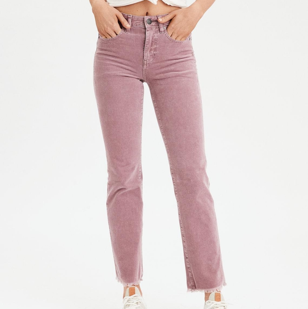 AE High-waisted Crop Flare Corduroy Pant